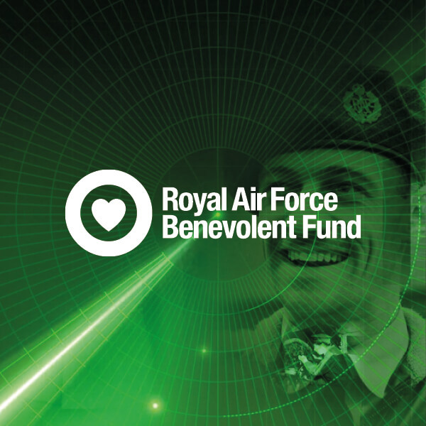 Royal Air Force Benevolent Fund logo} Royal Air Force Benevolent Fund Logo With A Man In Uniform